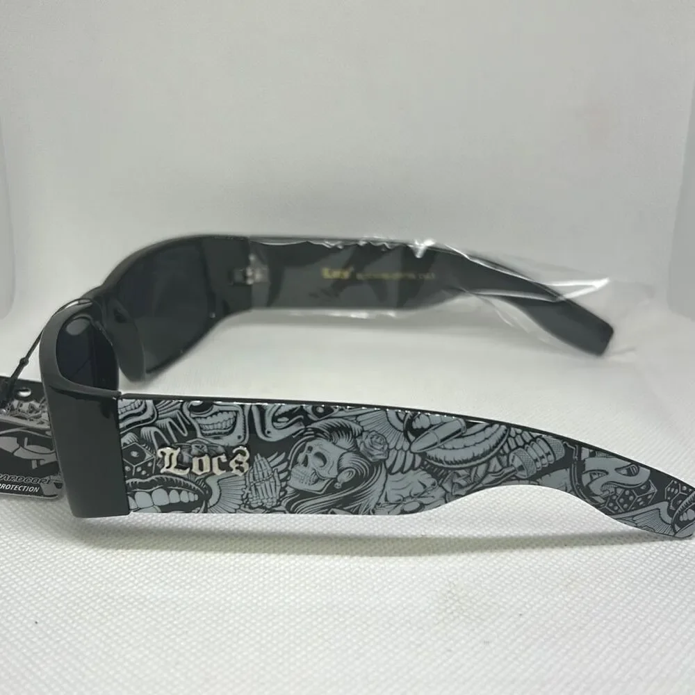 Locs ￼ Graffiti Mens￼ Hardcore Sunglasses